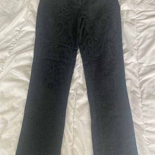 BSB black pants with embossed patterns like new, size M