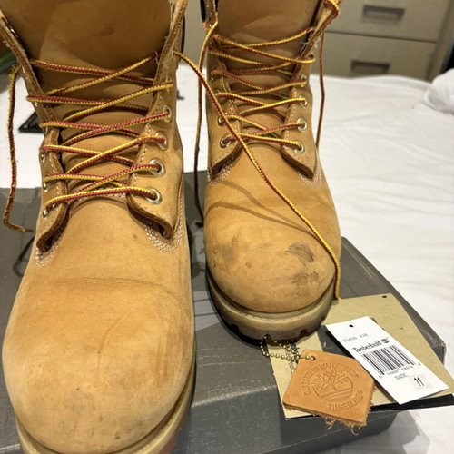 Timberland 6-Inch Premium Boots 10061, made in USA, wheat yellow nubuck