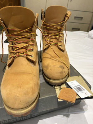 Timberland 6-Inch Premium Boots 10061, made in USA, wheat yellow nubuck