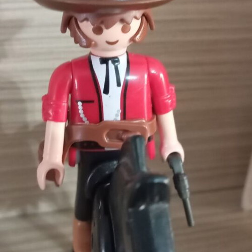 Playmobil cowboy with horse used