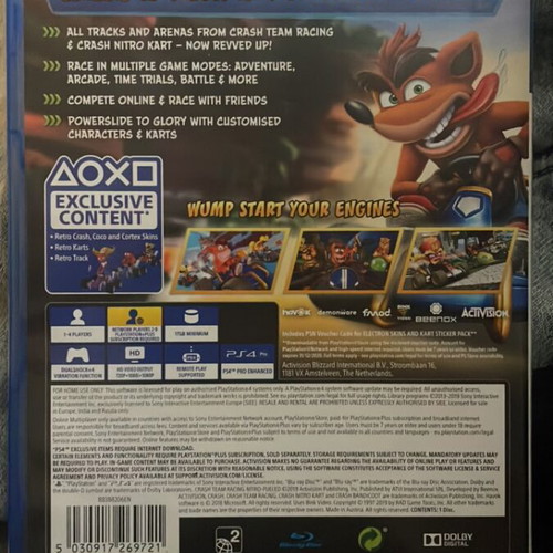 CTR Crash Team Racing PS4 game