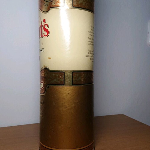 Grant's empty whisky box used without lid