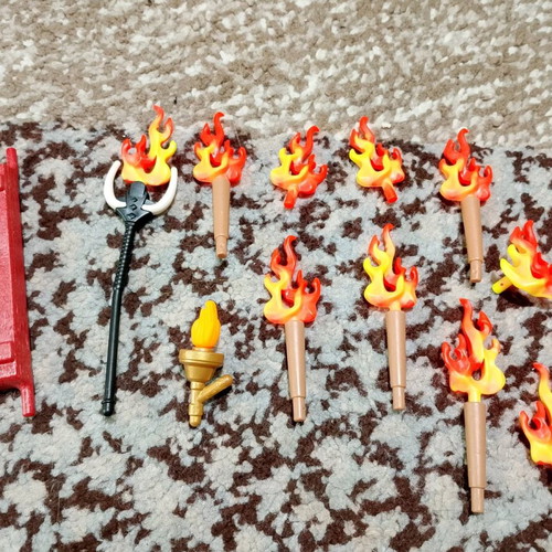 Playmobil fire accessories used, all together