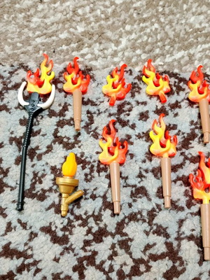 Playmobil fire accessories used, all together