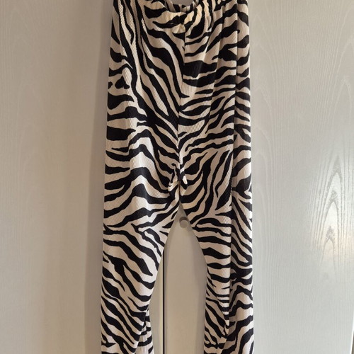 Primark zebra print palazzo pants like new, size M 38 10