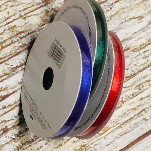 Gift wrapping ribbons pack 3 pcs new, nylon
