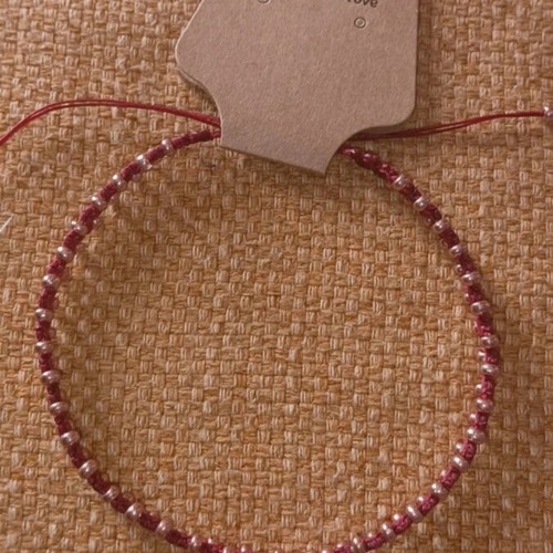 Macrame anklet new, multicolor, adjustable