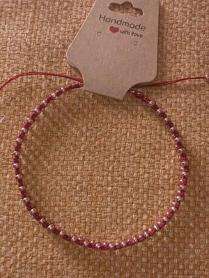 Macrame anklet new, multicolor, adjustable