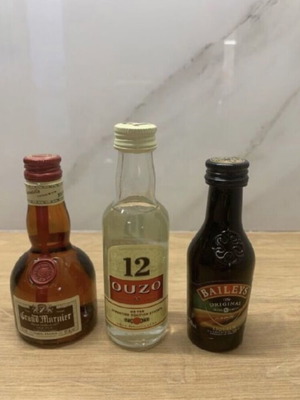 Miniature drinks new, pack of 3, 50ml