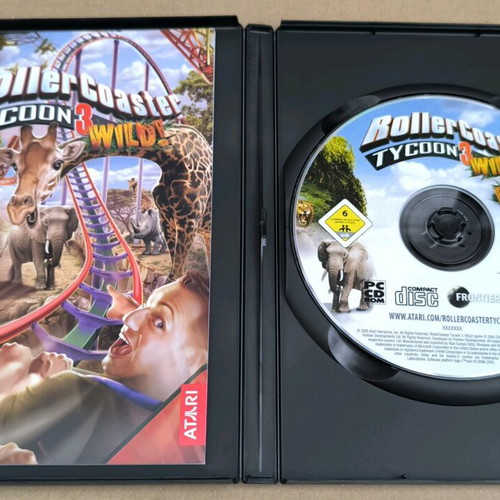 Rollercoaster Tycoon 3 Wild! Expansion Pack for PC like new