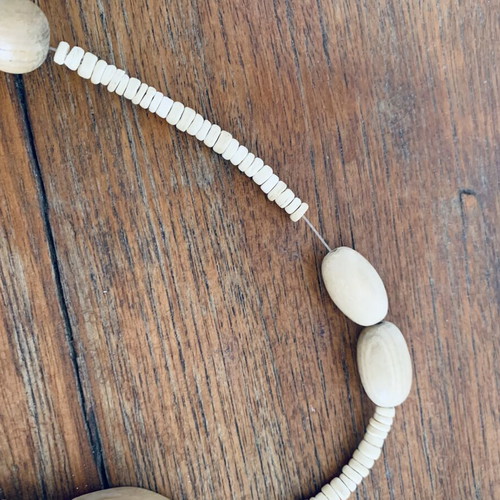 Vinegar Handmade Necklace new, vintage wood