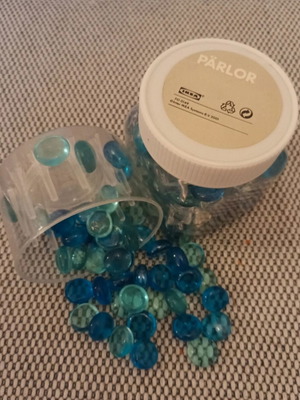 Glass Decoration Stones PÄRLOR from IKEA like new
