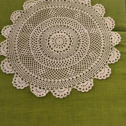 Set of 2 Handmade Crochet Doilies like new, vintage style