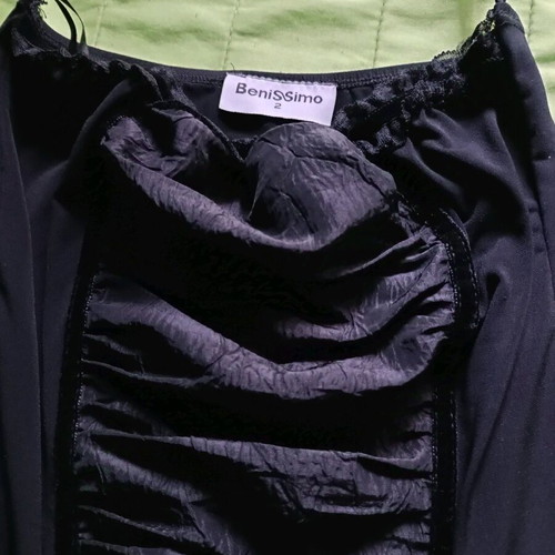 Benissimo black strapless evening dress like new, size S