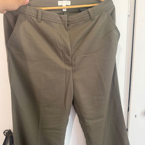 H&M trousers, XXL, green multicolor