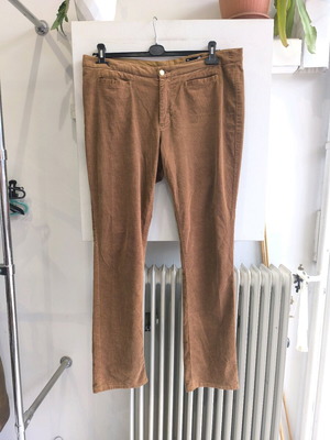 H&M Thin Corduroy Pants Size XL Like New, Beige-Brown