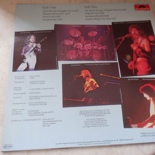 Saga Silent Knight vinyl LP Greek pressing like new, rare