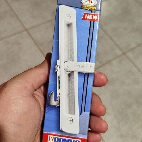 Domus lock for aluminum frames new, white color