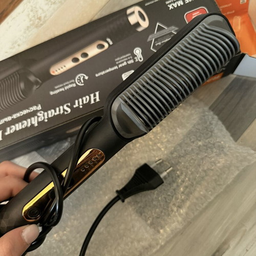 Electric hair straightening brush, dual function, 110V