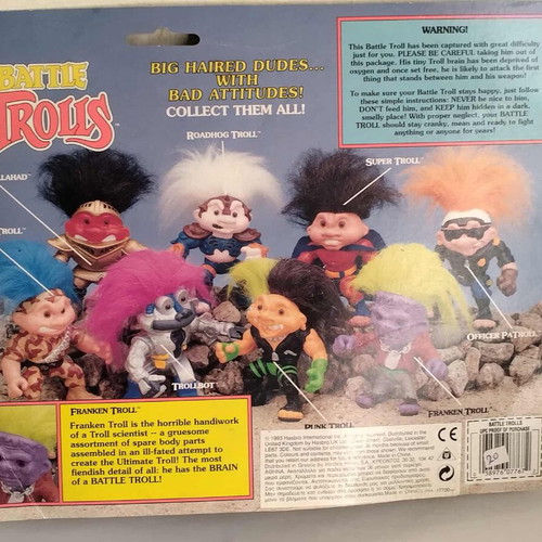 Franken Troll battle Troll sealed Hasbro 1993