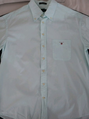 Gant shirt used, turquoise, size XL