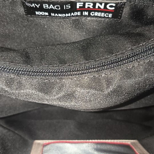 FRNC Tote Bag Black Quilted with Gold Clasp, Authentic