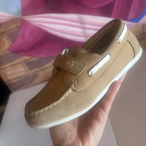 Orchestra Saxo Blues beige kids moccasins boat shoes size 34 used