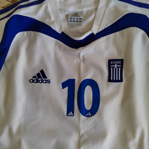 Vintage Greece National Team Euro 2004 Jersey Tsiartas #10 Adidas Replica like new