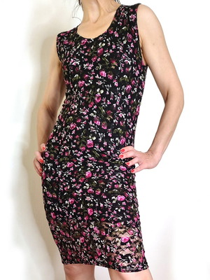 Annes&Nicole floral lace dress mini fitted size S/M used