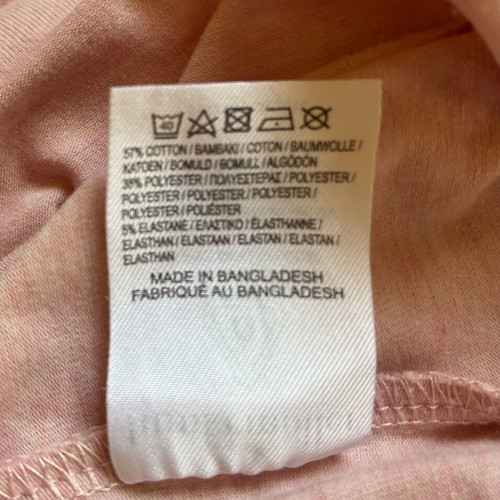 Hunkemöller Lace Trim Henley Top medium, like new, pink