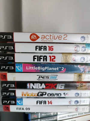 PS3 games used, pack of 9, Fifa, LittleBigPlanet, NBA