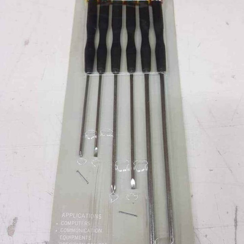 Set of 6 long screwdrivers for electronics and computers new