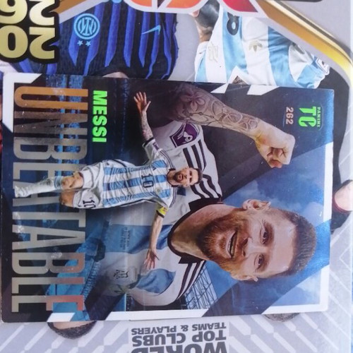 Unbeatable Messi collectible card like new