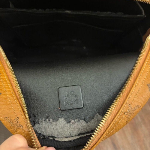Unisex MCM backpack used, large size, beige