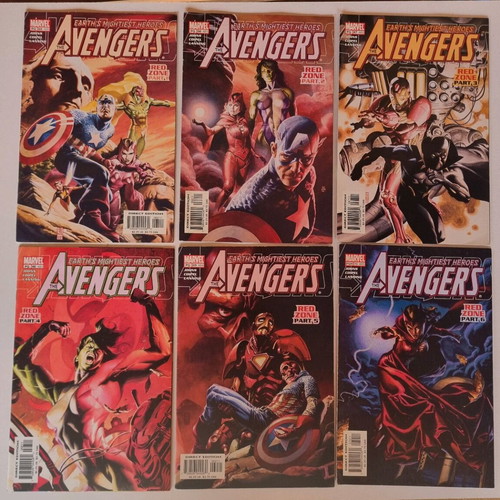 Avengers Red Zone 1-6 pack 6 issues Marvel like new