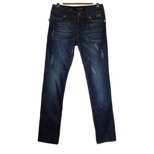 Philipp Plein Strawberry Cheesecake Slim Fit Jeans new, size 27, blue