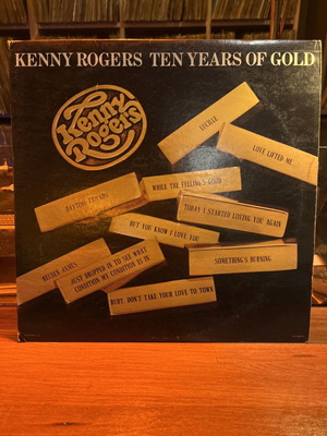 Kenny Rogers Ten Years Of Gold LP used, country-country pop