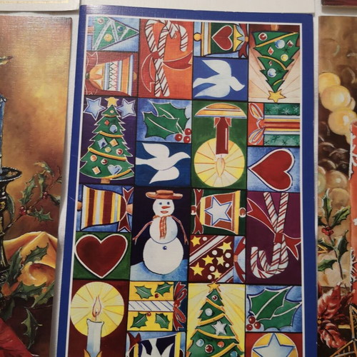Christmas cards new, pack of 10 large and 5 small