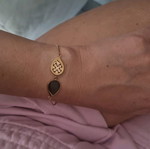 Gold-plated bracelet like new, worn minimally