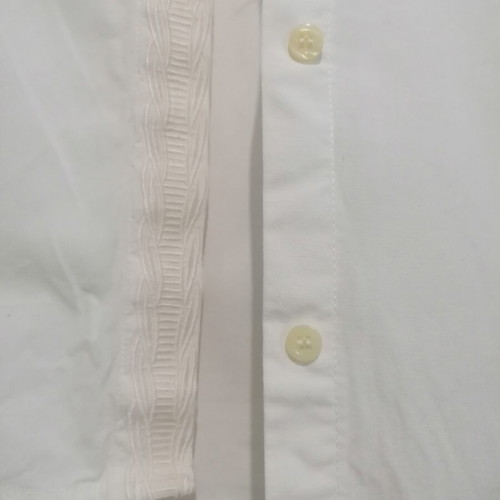 Edward Jeans sleeveless cotton shirt L used, white