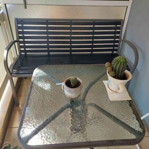Balcony bench used, ideal for veranda and garden, 1.25m length