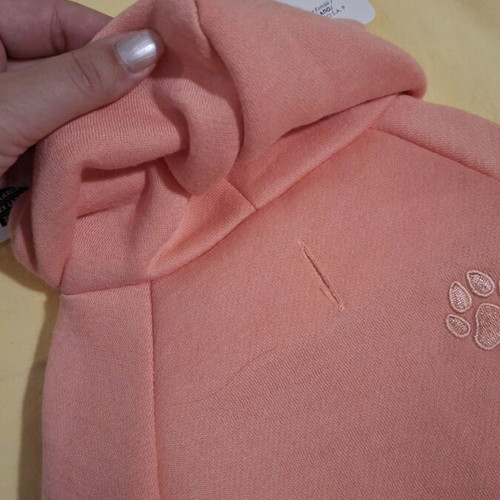 Dog hoodie medium size 30 cm new with tags, salmon pink