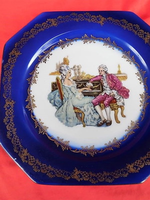 LIMOGES 22 Kar. Gold vintage πιάτο