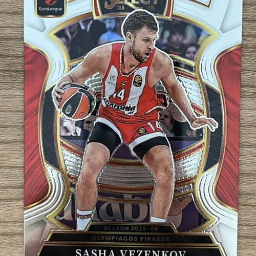 2025-26 Panini Select Euroleague Basketball Sasha Vezenkov card like new