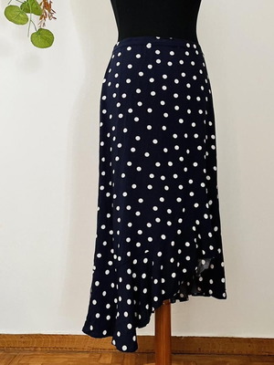 Ovs ασύμμετρη φούστα πουά βισκοζι, μεταχειρισμένη, μέγεθος M-L