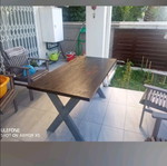 Garden table solid Tek like new, custom sizes available
