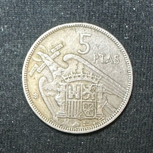 25 Ptas Spain 1957 used