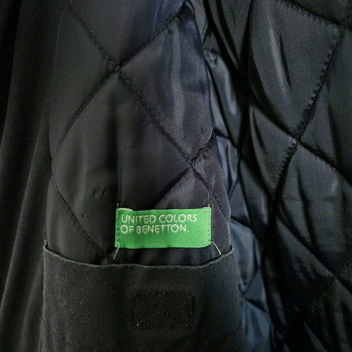 Benetton men's jacket used, blue, size 48, made in Italy