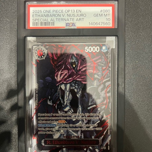Five Elders Gorosei OP13 PSA 10 Sequential Demon Alternate Art Cards