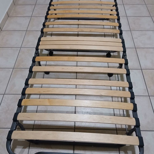 Jesby Folding Bed 80x190 cm, like new, gray anthracite